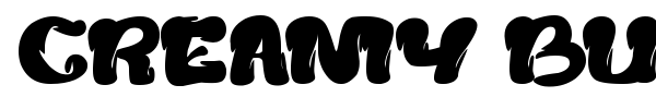 Creamy Butter font preview